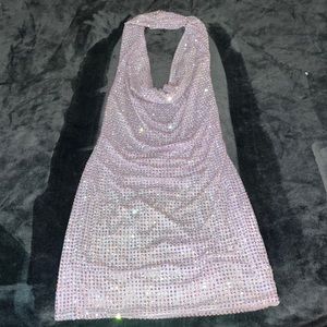 Rhinestone mini dress
